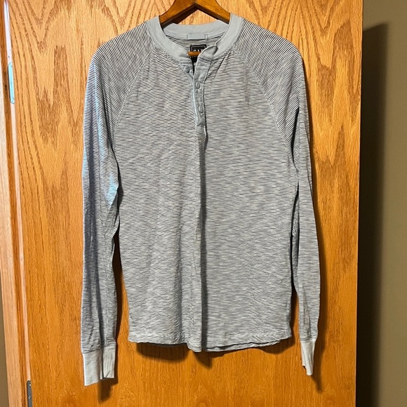 GAP Other - GAP Light Gray Striped Henley